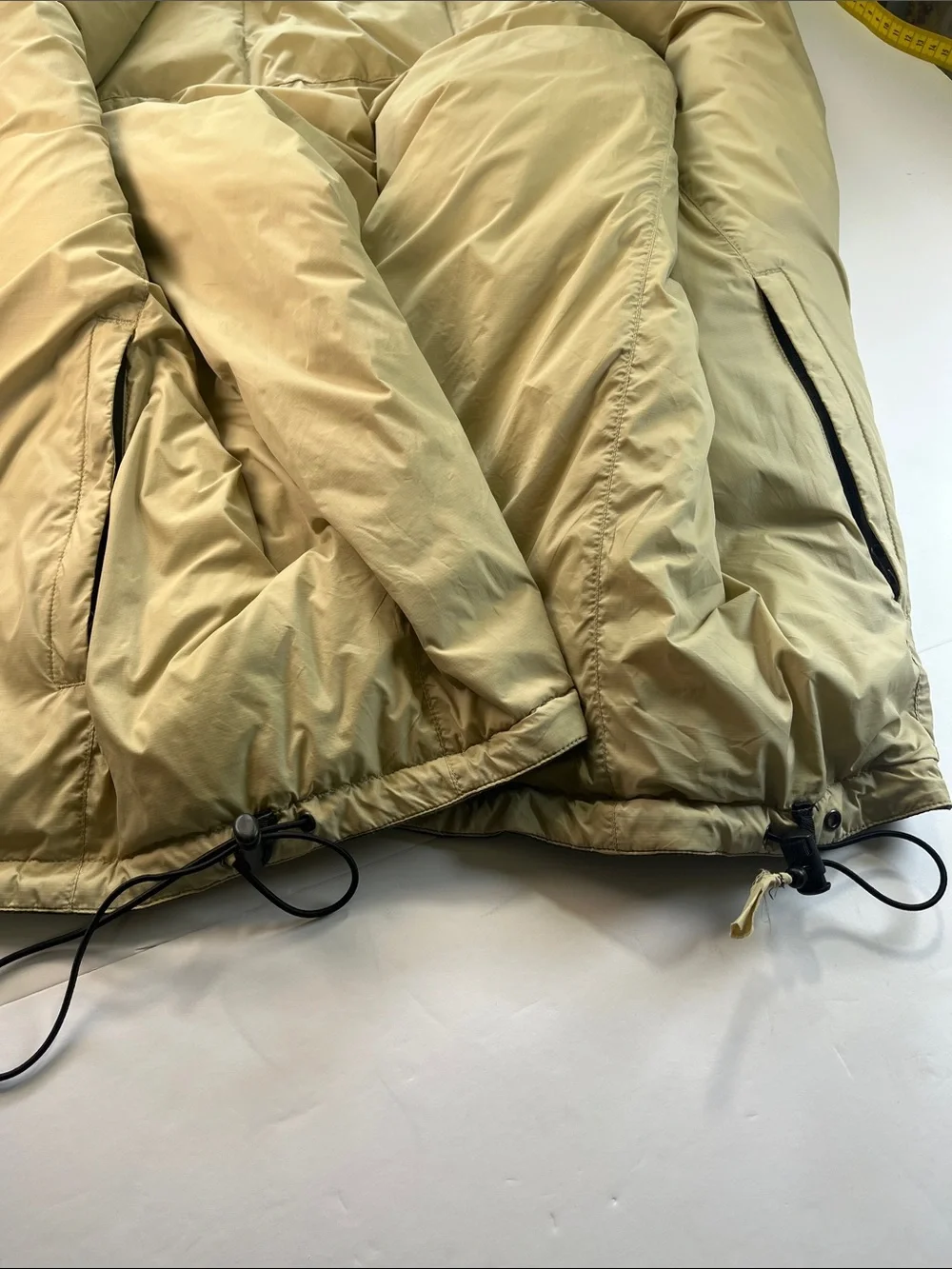 Eddie Bauer Men's Olive Green Goose Down Puffer Vest Sz L Tall